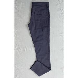 Prana Meme Skinny Stretch Nylon Cargo Hiking Pants. Gray, Women's 12. EUC!!